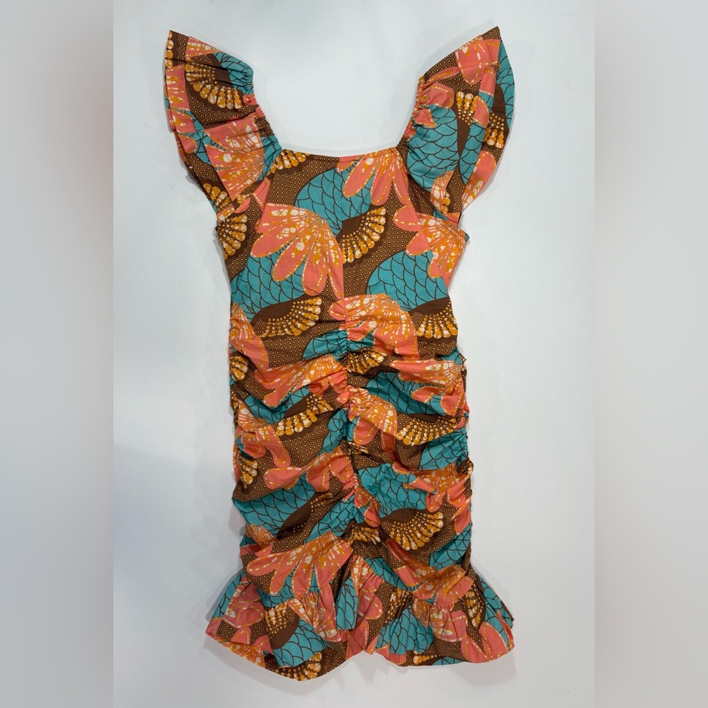 NWT Cleobella Tiana Ruched Mini Dress in Riviera Print - Picture 8 of 14